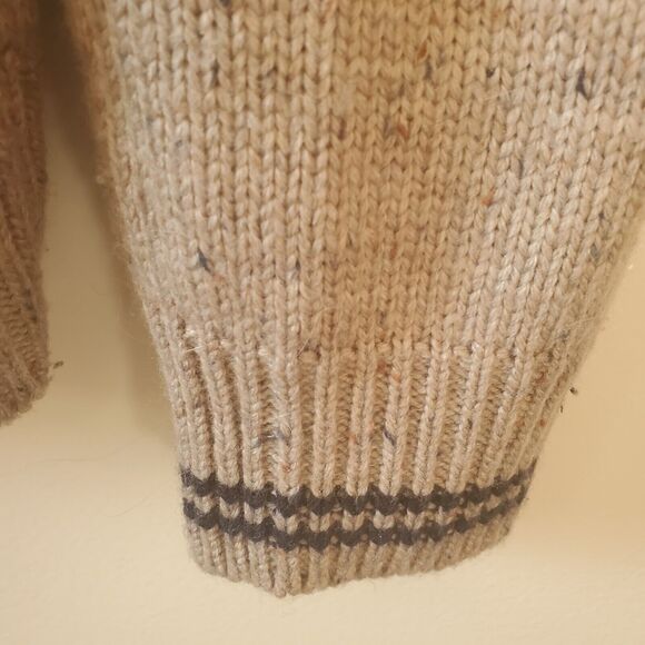 Johnston Murphy Mens L Pullover Shawl Collar Button Sweater Preppy Collegiate - Picture 5 of 10